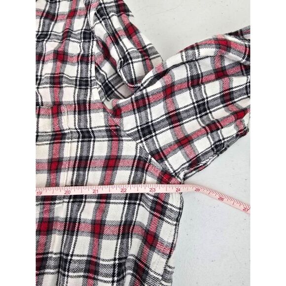 Chaps Plaid XL Long Sleeve Shirt Button Down Red Black - Picture 7 of 9